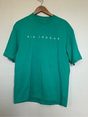 Air Jordan x Union Logo Teal Crewneck Short Sleeve Tee